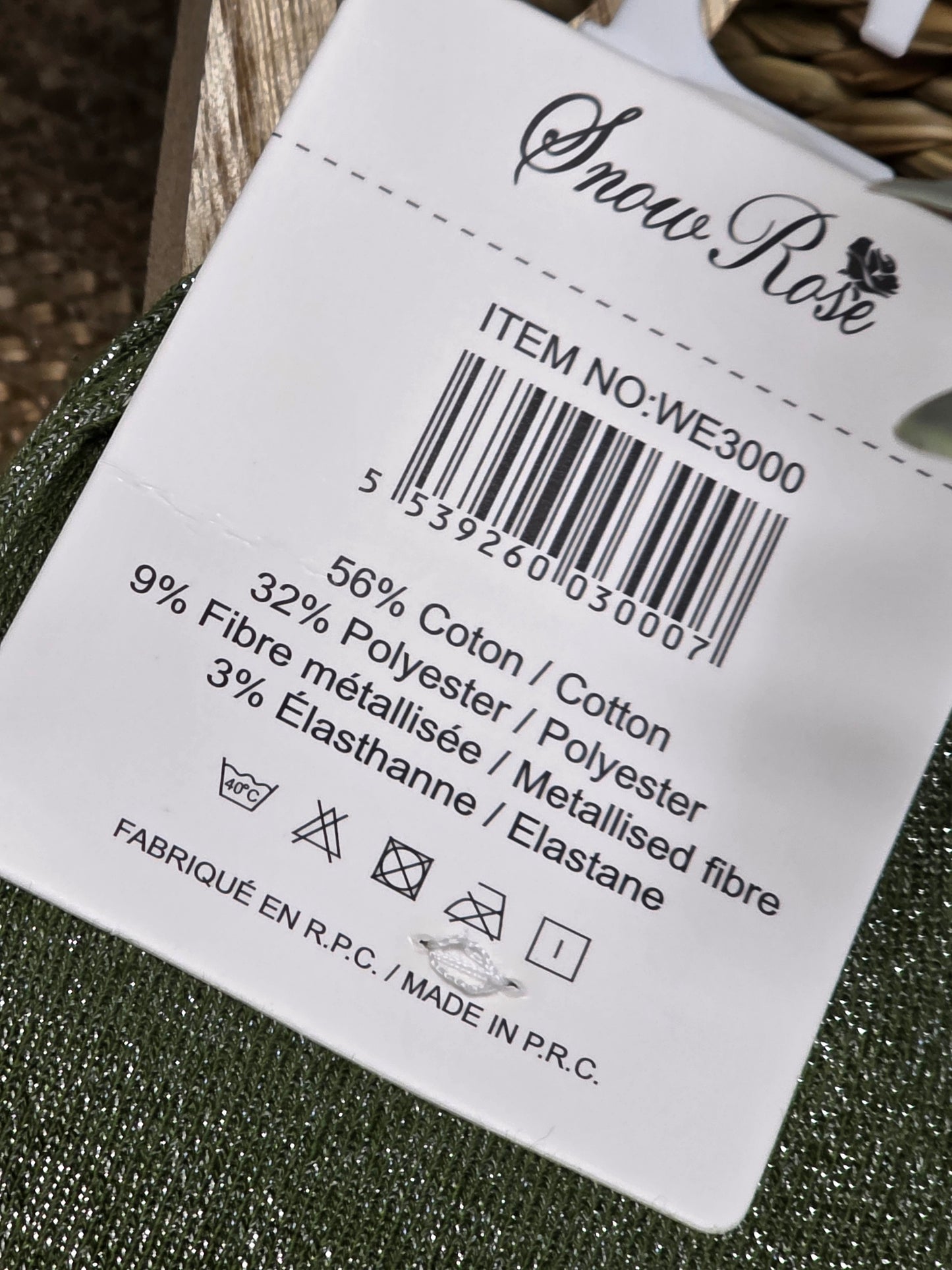 BICHETTE - Chaussette à Paillette Enfant Vert