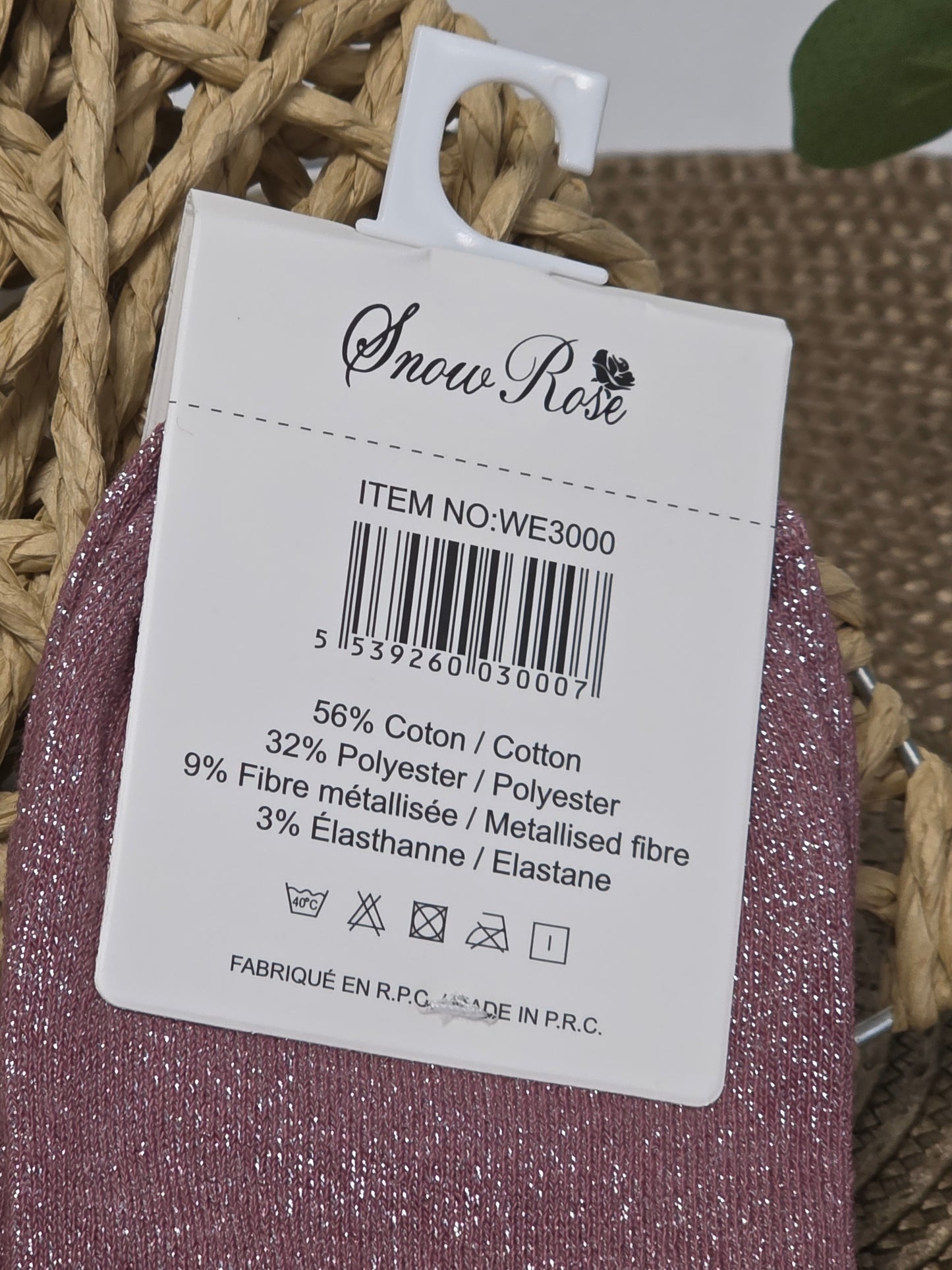 BICHETTE - Chaussette à Paillette Enfant Violine