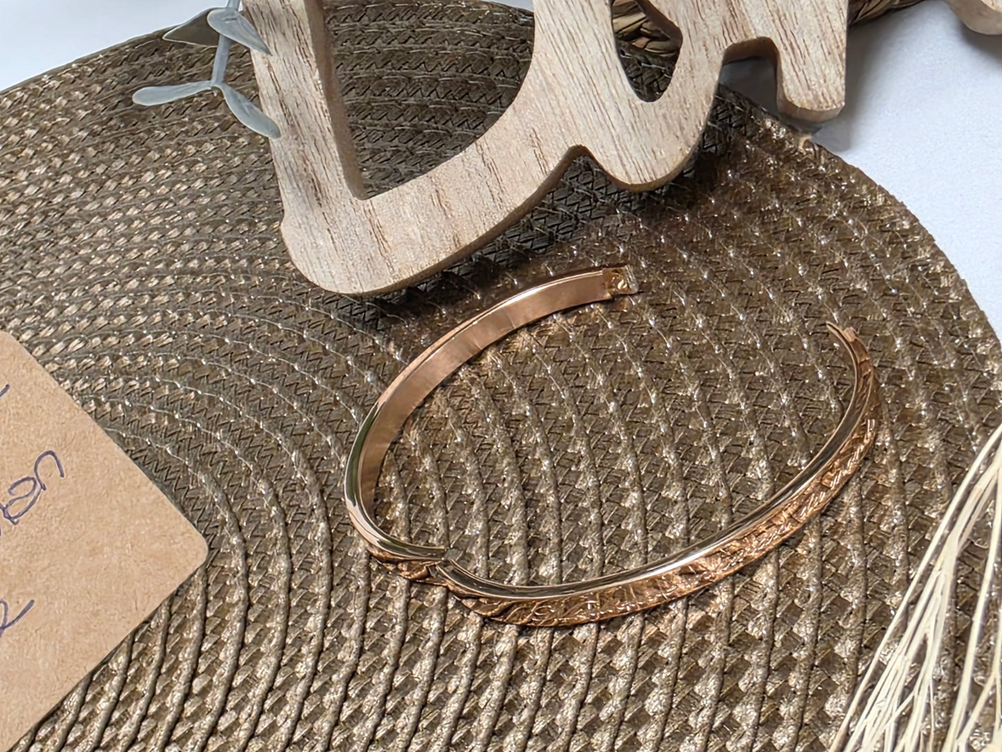 LES BRACELETS A MESSAGE " MEILLEURE MAMAN DU MONDE " Cuivré