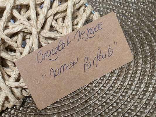 LES BRACELETS A MESSAGE " MAMAN PARFAITE " Doré