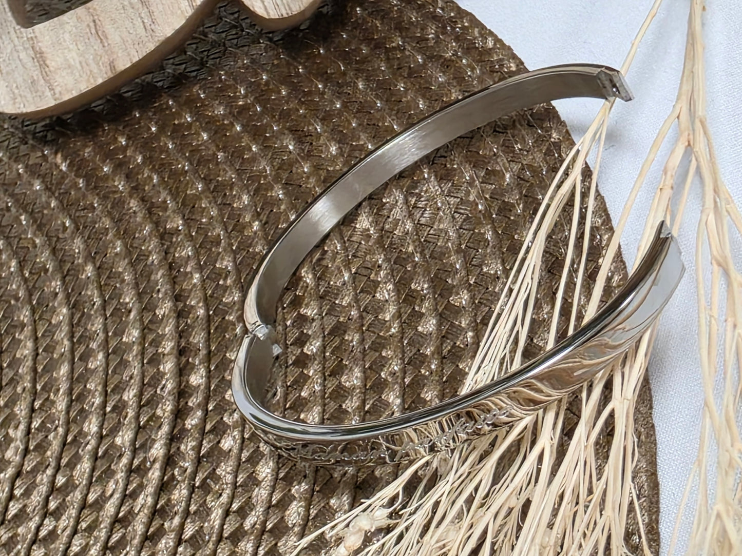 LES BRACELETS A MESSAGE " MAMAN PARFAITE " Argenté