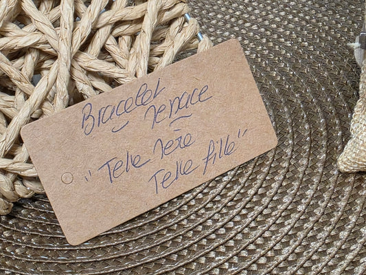 LES BRACELETS A MESSAGE " TELLE MERE TELLE FILLE " Argenté