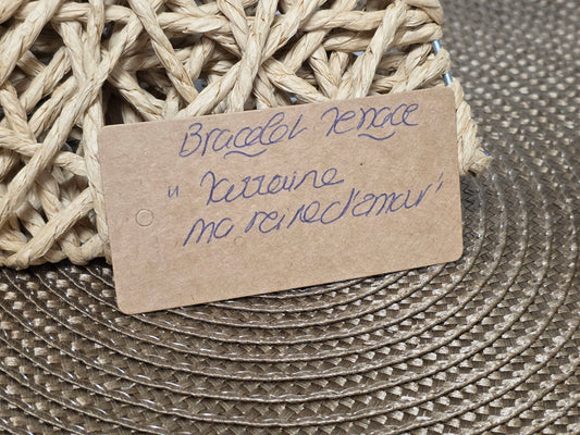 LES BRACELETS A MESSAGE " MARRAINE - MA REINE D'AMOUR " Doré