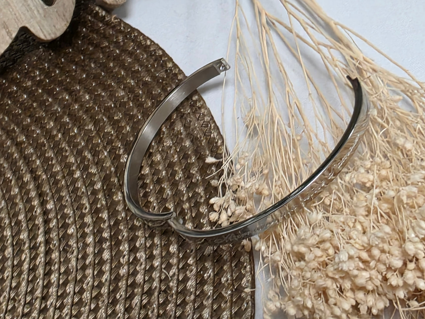 LES BRACELETS A MESSAGE " MARRAINE - MA REINE D'AMOUR " Argenté