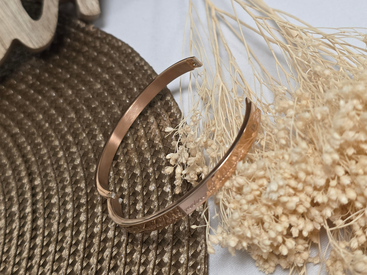 LES BRACELETS A MESSAGE " MARRAINE - MA REINE D'AMOUR " Cuivré