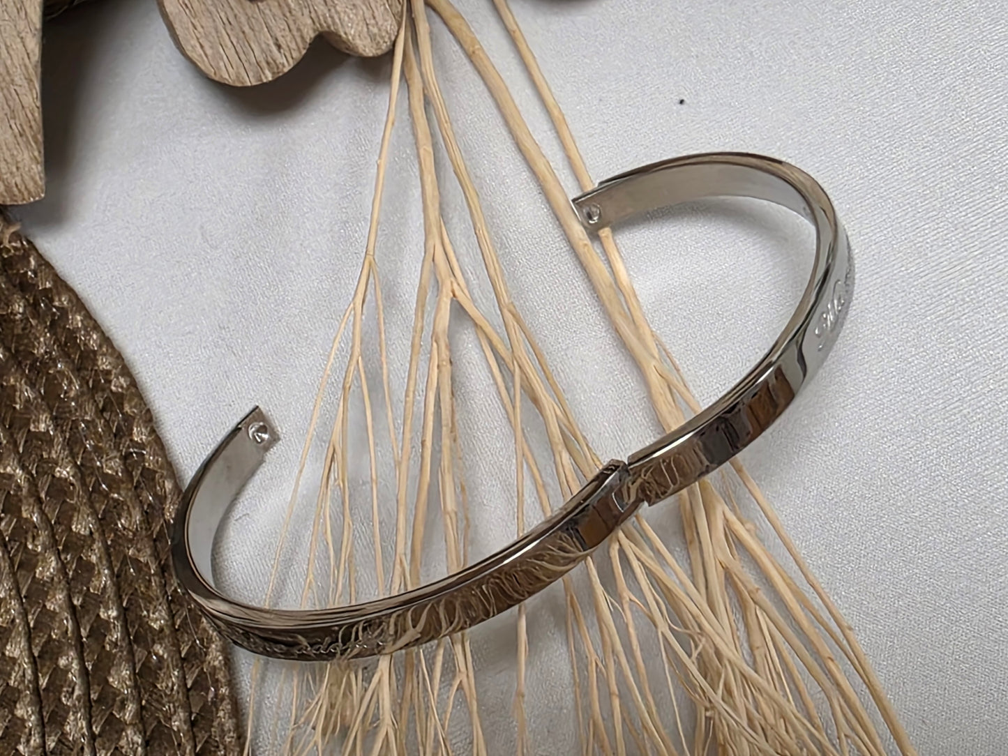 LES BRACELETS A MESSAGE " MA MARRAINE ADOREE " Argenté