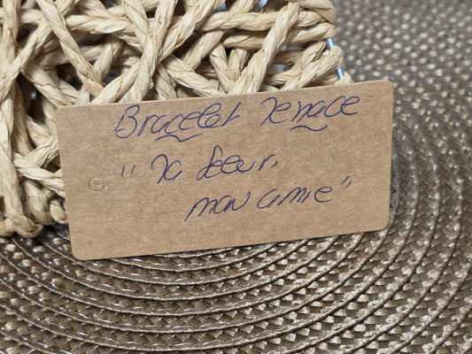 LES BRACELETS A MESSAGE " MA SOEUR, MON AMIE " Doré