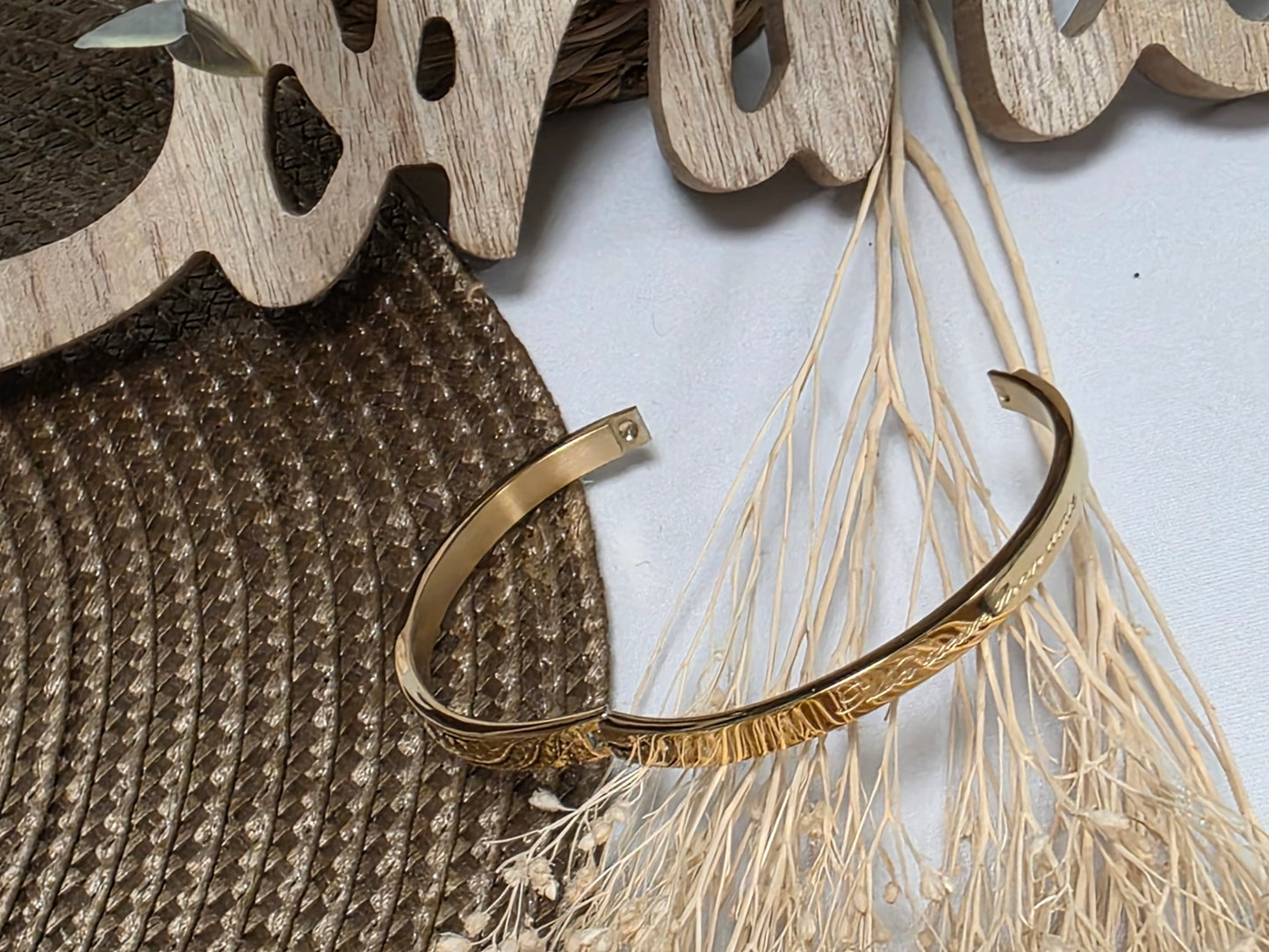 LES BRACELETS A MESSAGE " MA SOEUR, MON AMIE " Doré