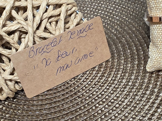 LES BRACELETS A MESSAGE " MA SOEUR, MON AMIE " Cuivré