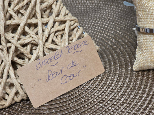 LES BRACELETS A MESSAGE " SOEUR DE COEUR " Argenté