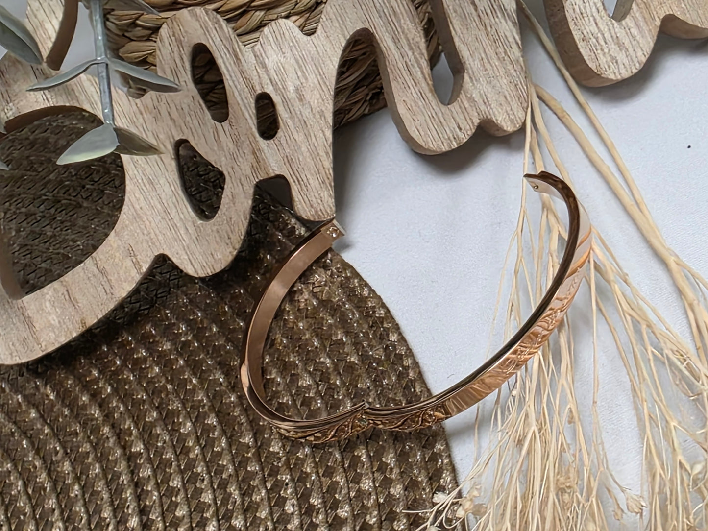 LES BRACELETS A MESSAGE " SOEUR DE COEUR " Cuivré