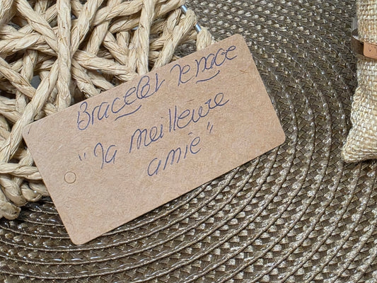 LES BRACELETS A MESSAGE " MA MEILLEURE AMIE " Cuivré
