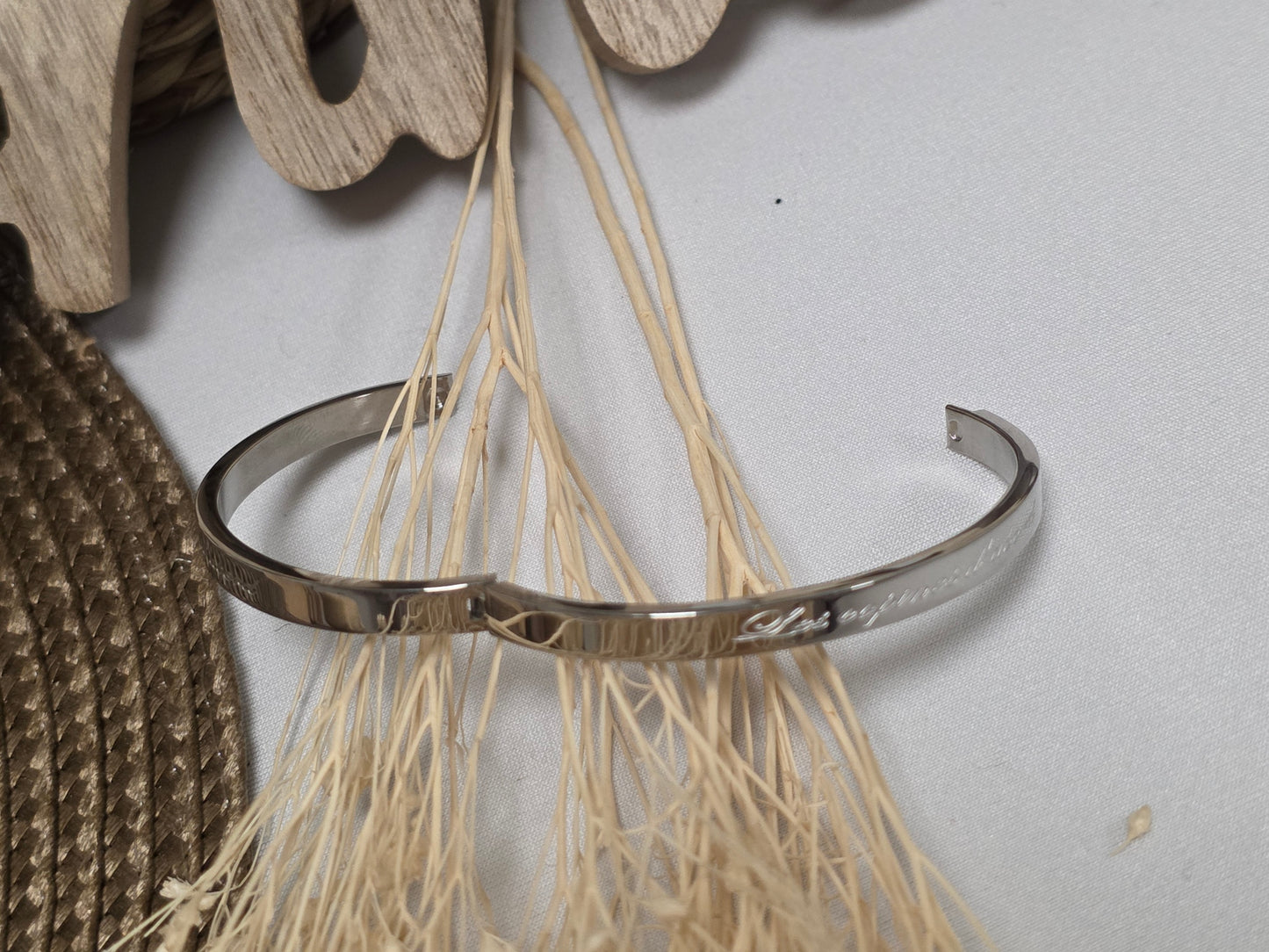 LES BRACELETS A MESSAGE " LES COPINES D'ABORD " Argenté