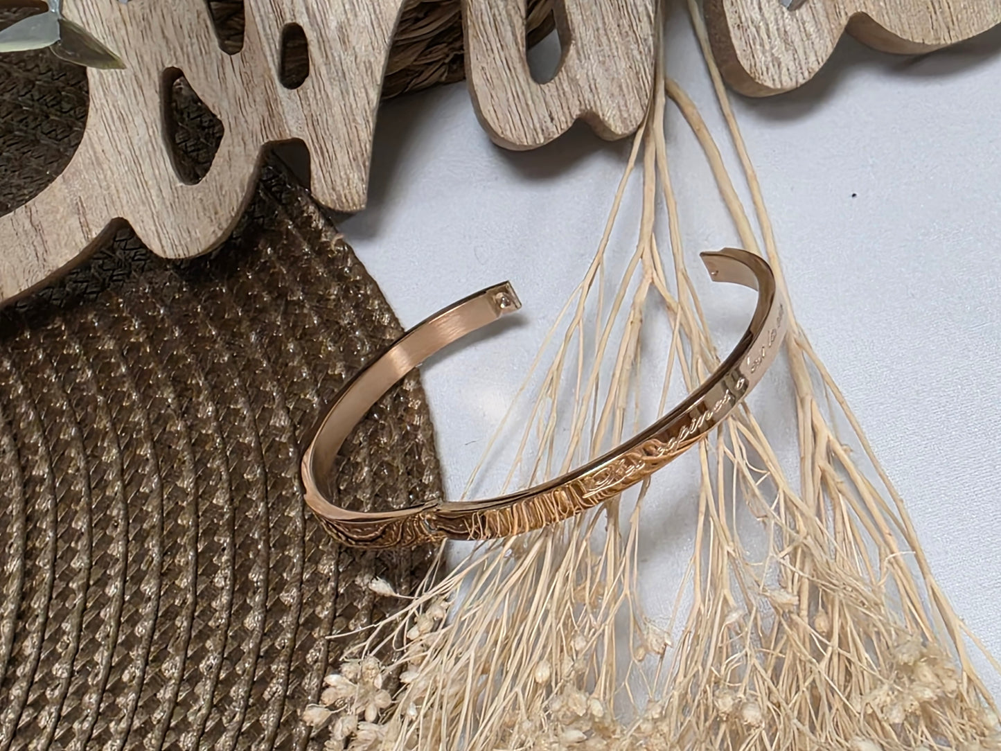 LES BRACELETS A MESSAGE " LES COPINES C'EST LA VIE " Cuivré