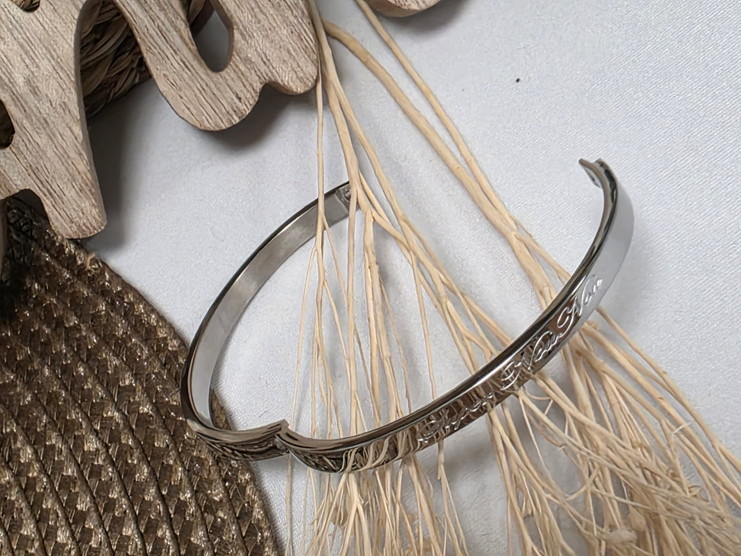 LES BRACELETS A MESSAGE " SUPER NOUNOU " Argenté