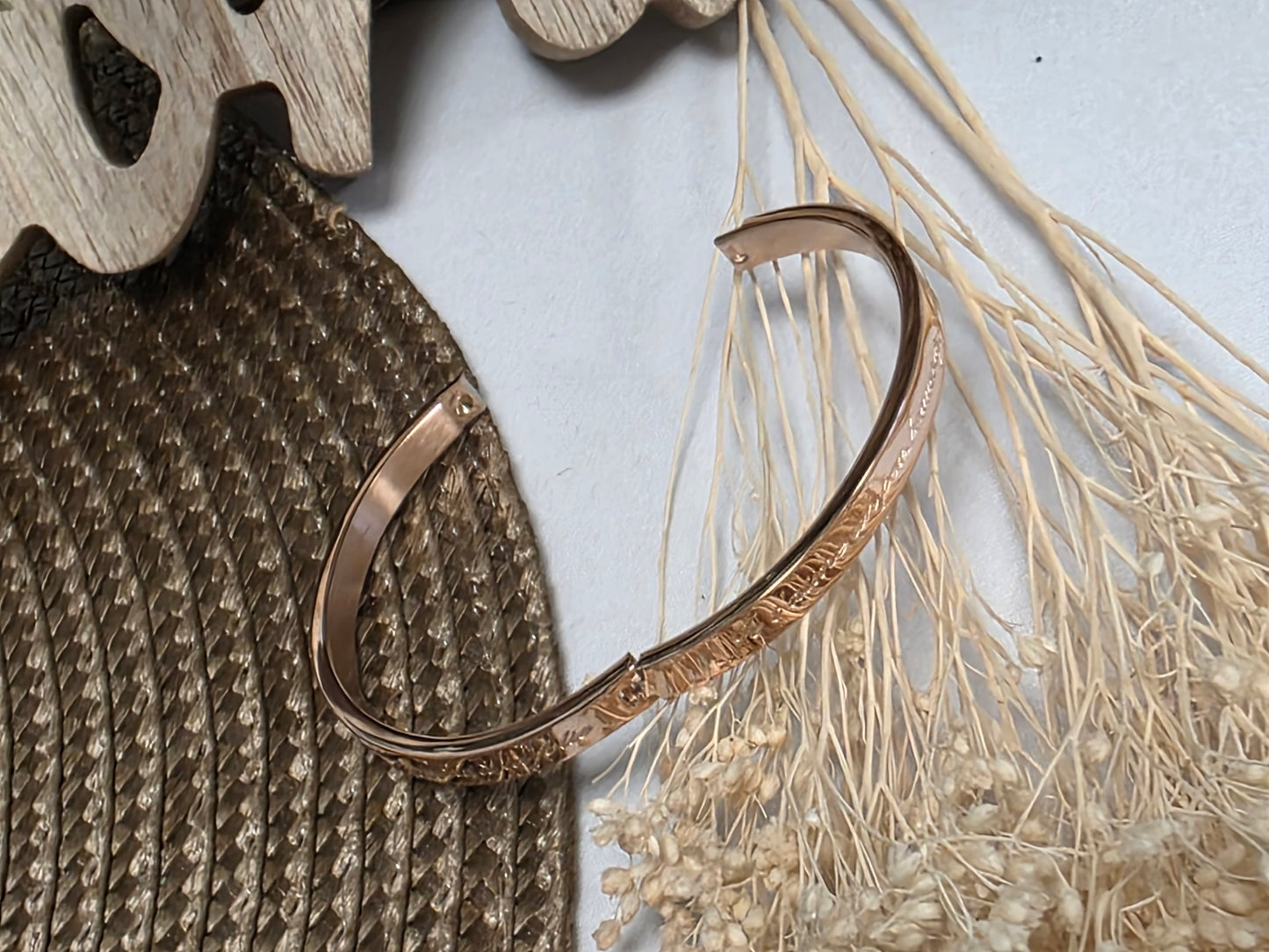 LES BRACELETS A MESSAGE " JE T'AIME UN PEU BEAUCOUP " Cuivré