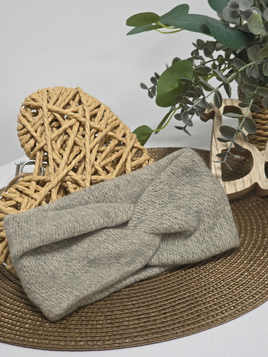 Nos Bandeaux Cache Oreille Flanelle Gris