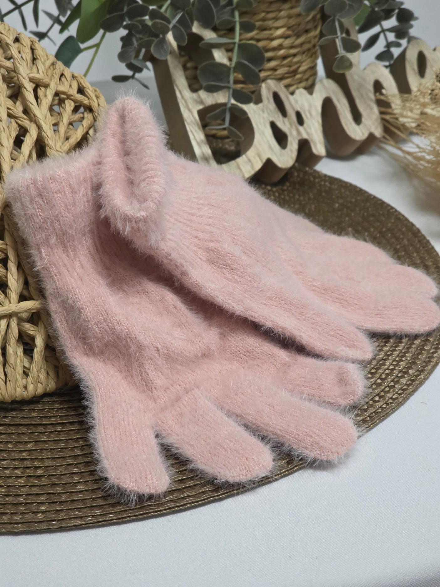 Nos Gants en Laine Femme Rose