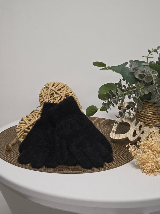 Nos Gants en Laine Femme Noir
