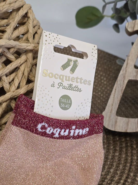 COQUINE - Socquette à Paillette