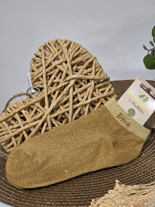 DIVA - Socquette à Paillette Doré