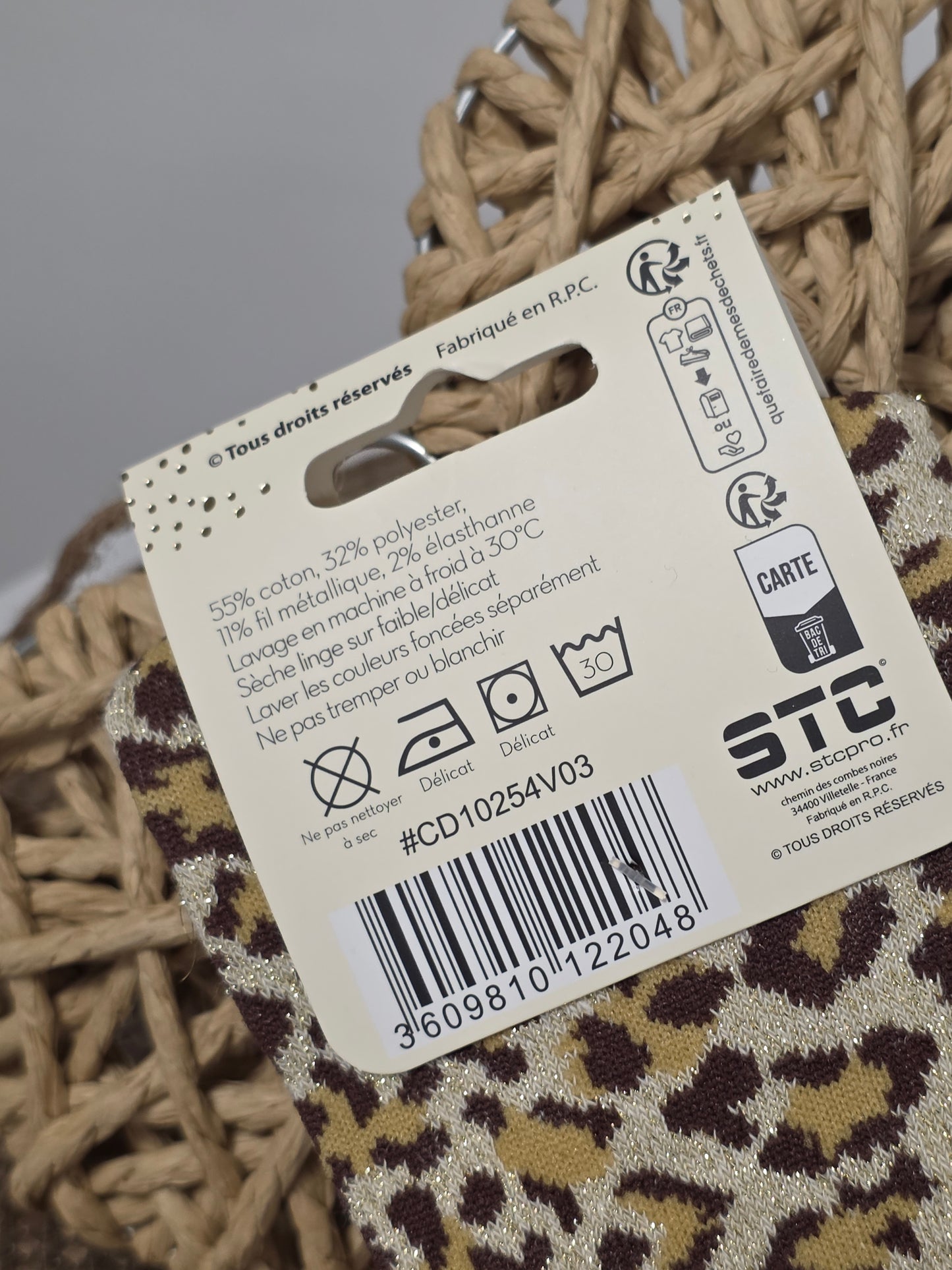 LIONNE - Chaussette à Paillette Léopard