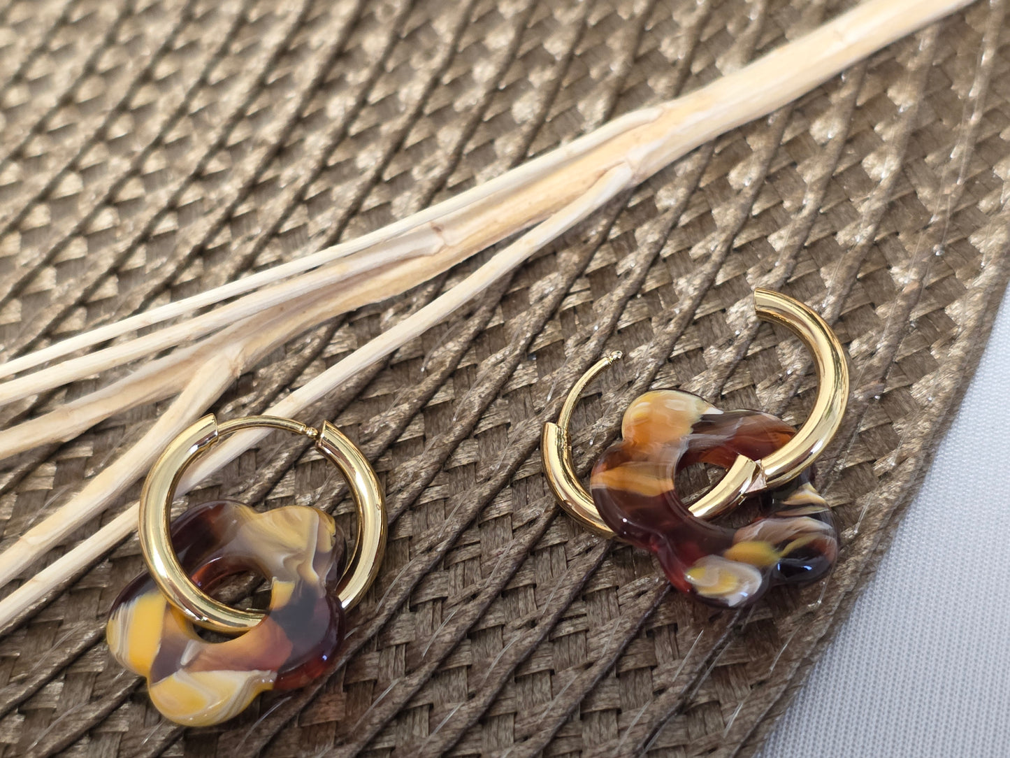 Notre Collection de Bijoux - Boucle d'Oreille Fleur N°2