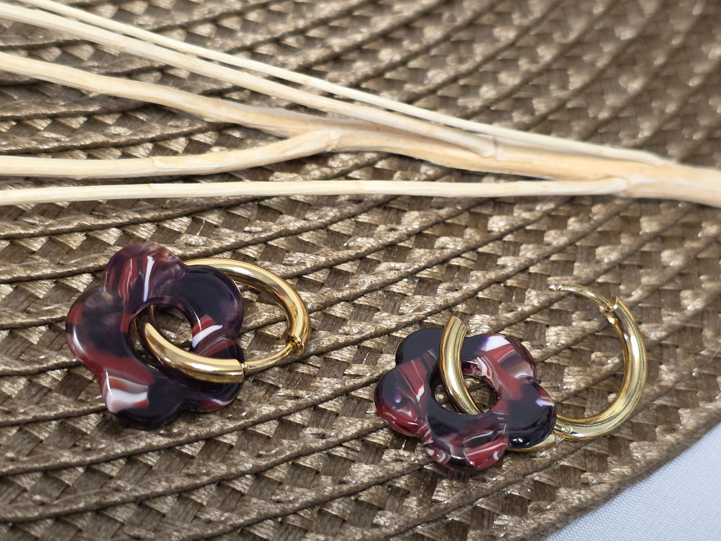 Notre Collection de Bijoux - Boucle d'Oreille Fleur N°6