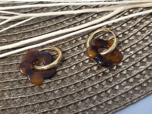 Notre Collection de Bijoux - Boucle d'Oreille Fleur N°10