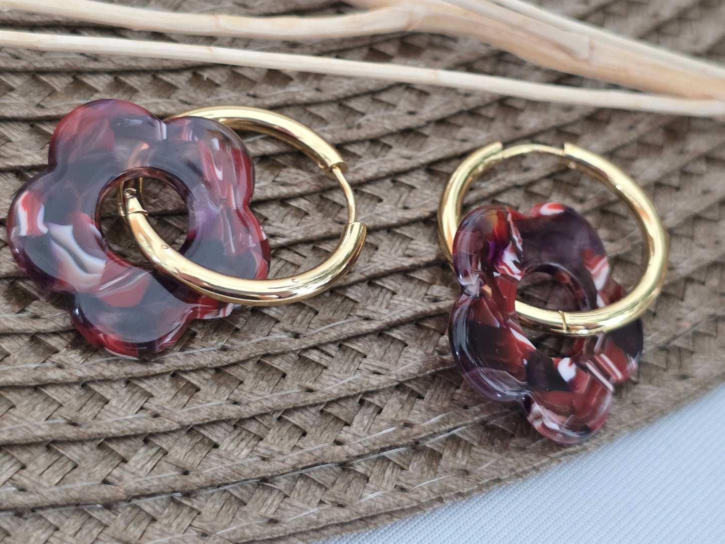 Notre Collection de Bijoux - Boucle d'Oreille Fleur N°20