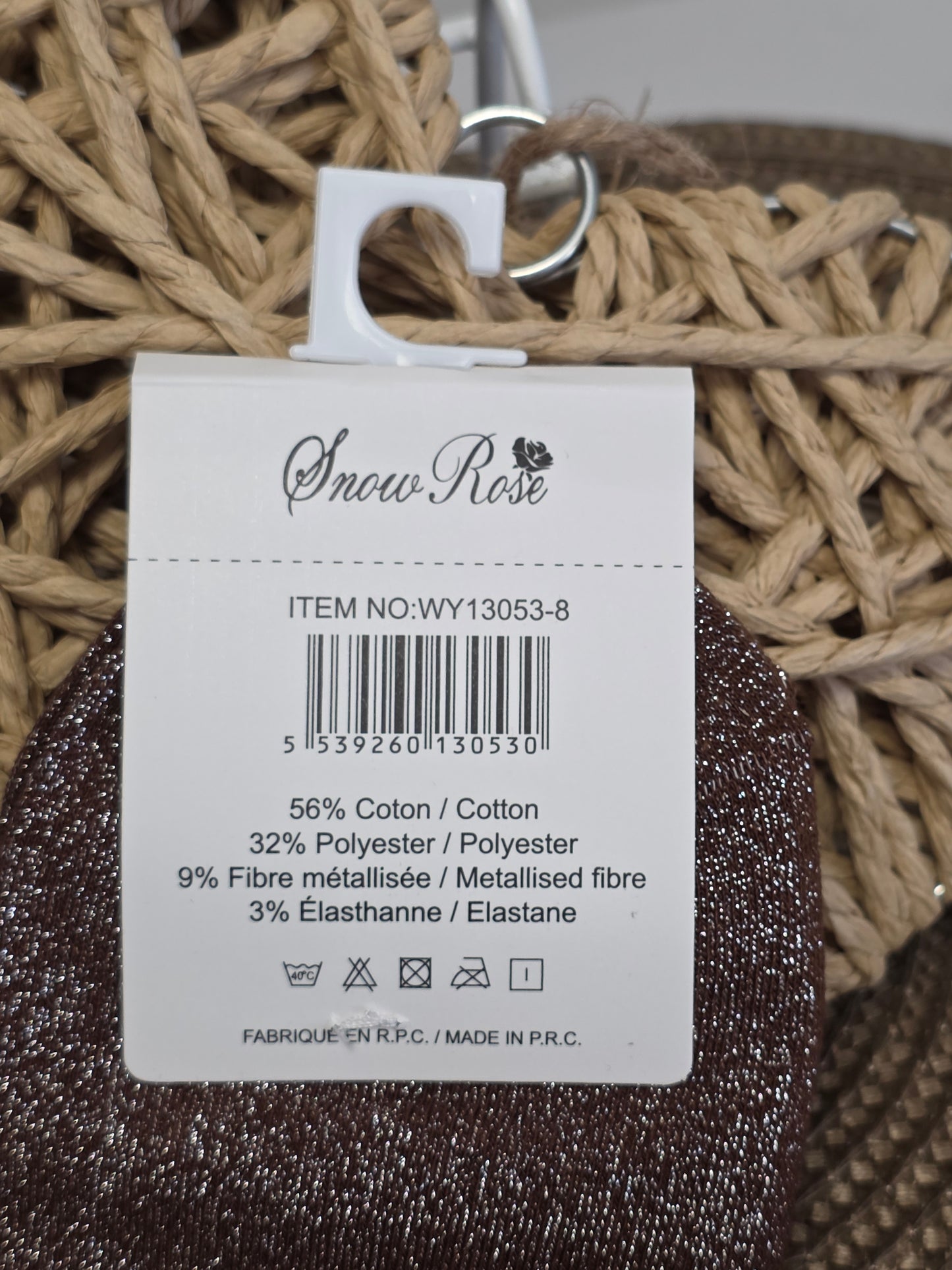 BICHETTE - Chaussette à Paillette Marron