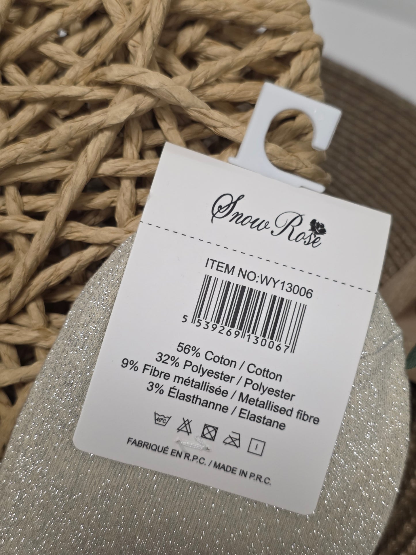 Maman - Chaussette à Paillette Beige