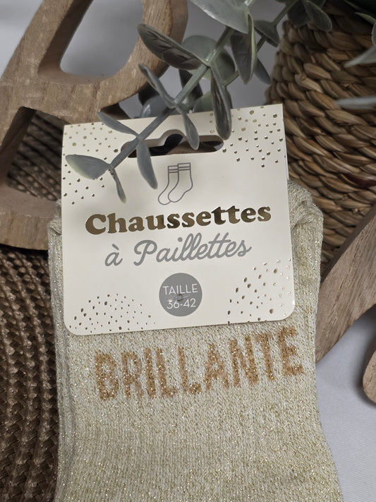 BRILLANTE - Chaussette à Paillette