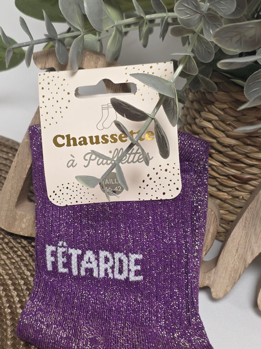 FETARDE - Chaussette à Paillette