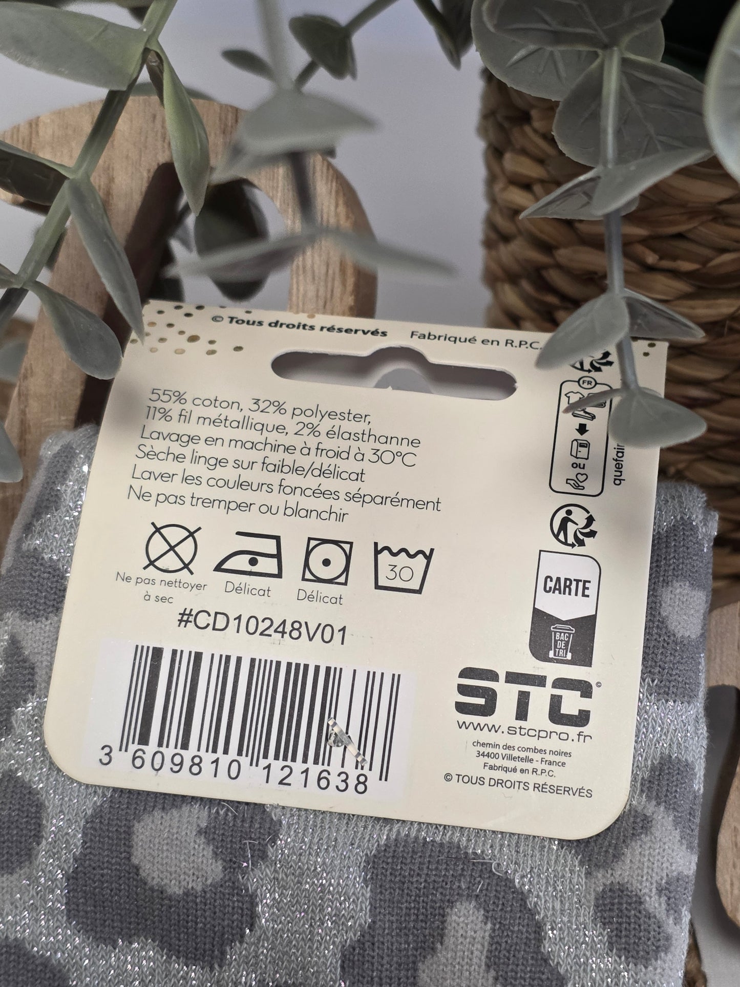 COQUINE - Chaussette à Paillette Léopard