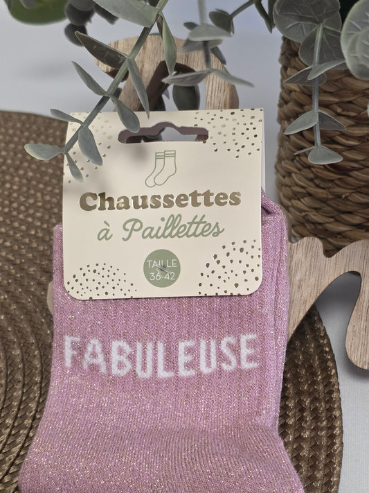 FABULEUSE - Chaussette à Paillette