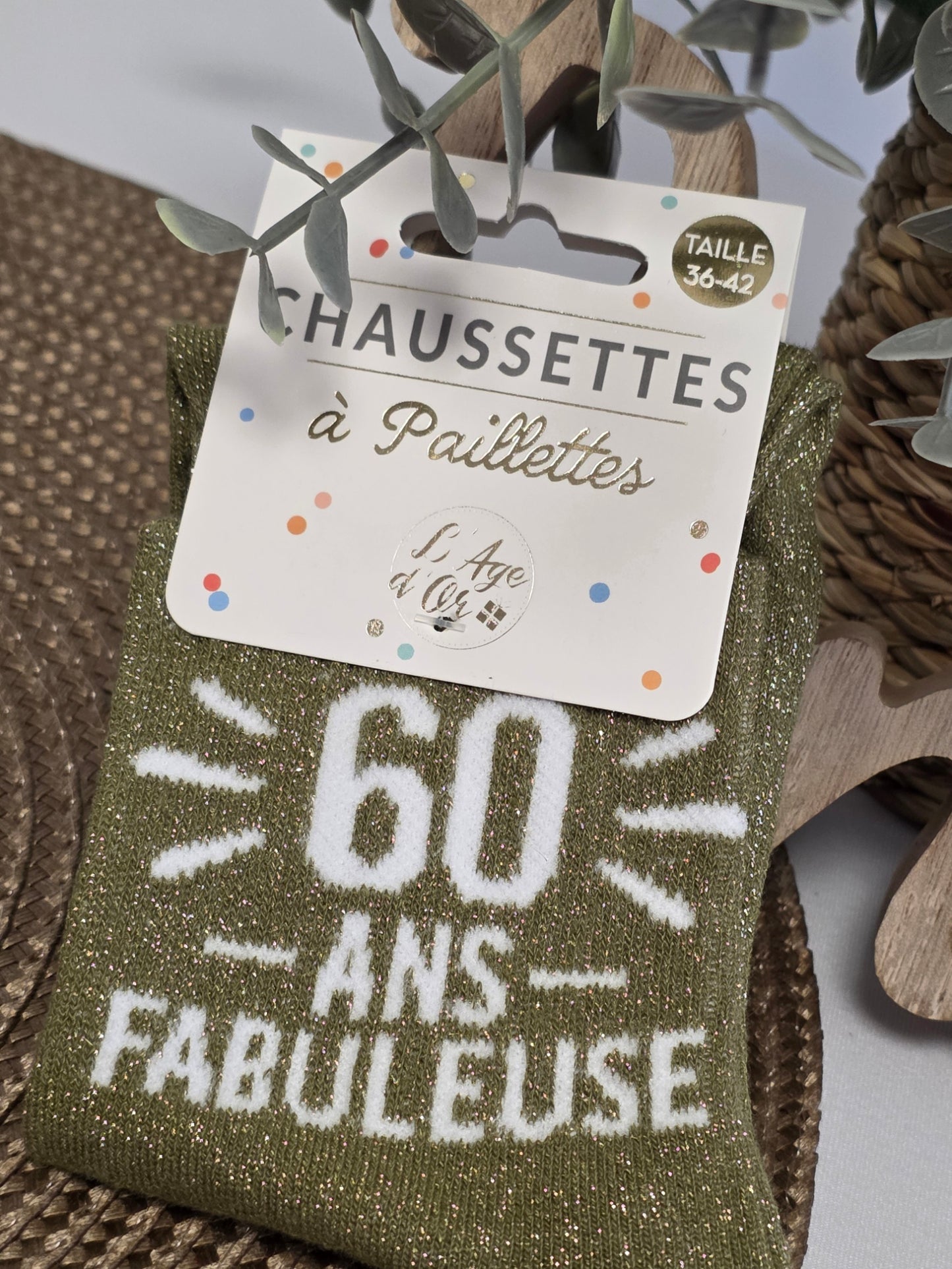 60 ans Fabuleuse - Chaussette à Paillette