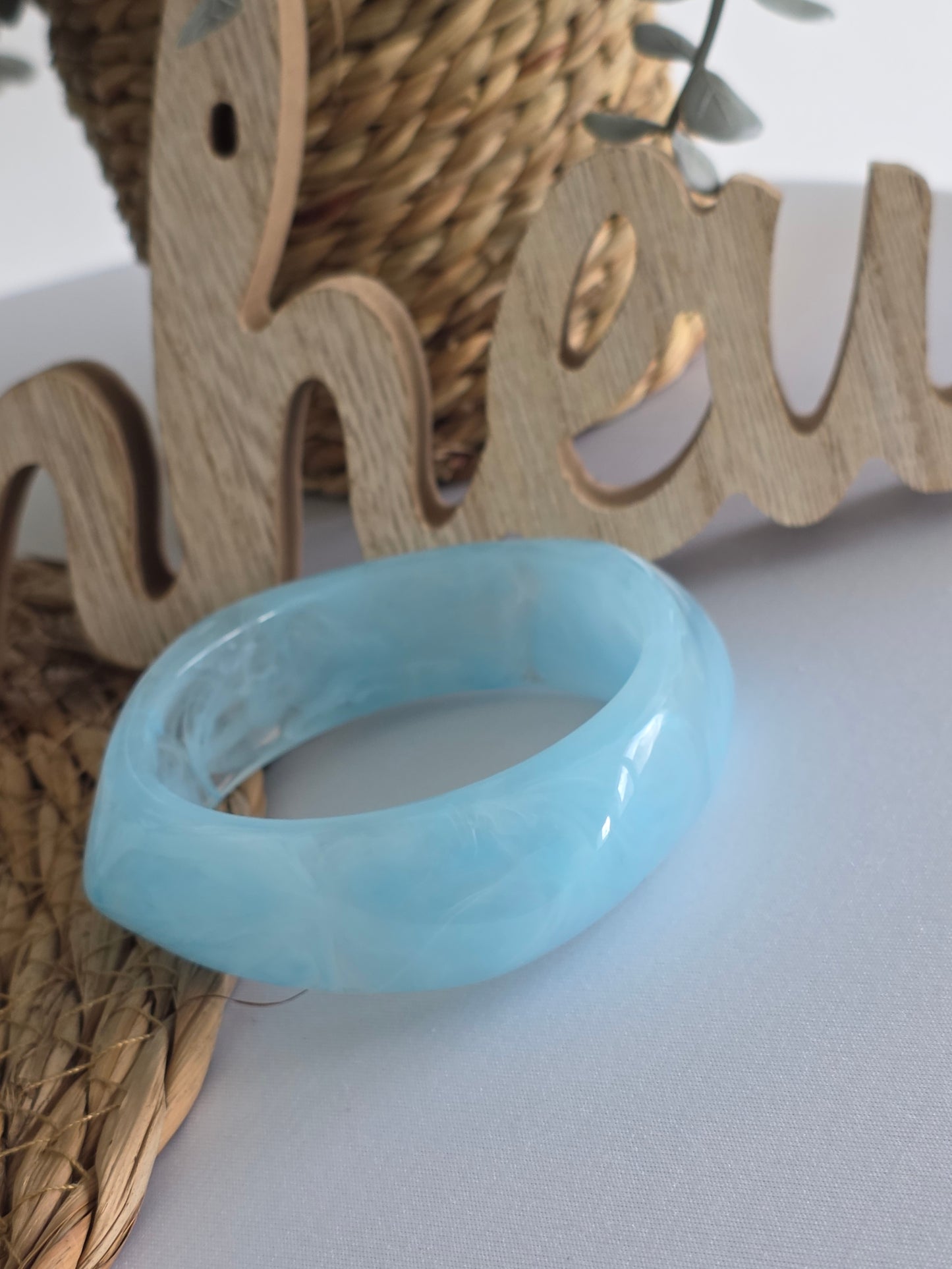 Nos Bracelets Joncs Bleu Ciel