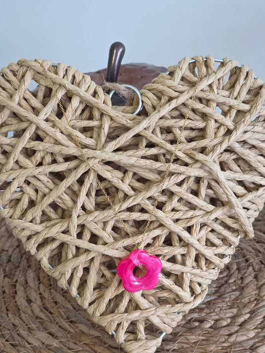 Les Nicolettes - Pendentif Fuchsia