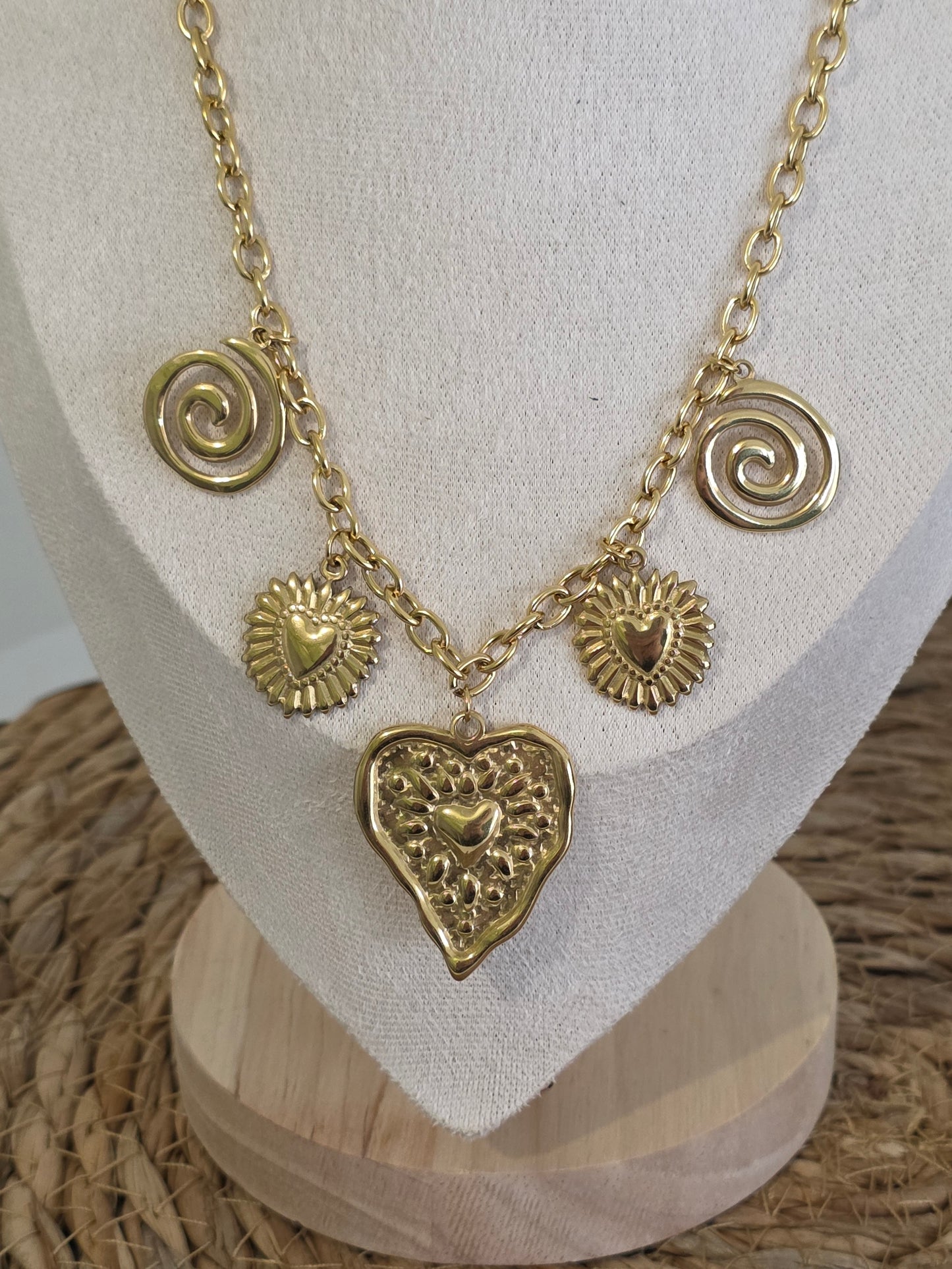 Pendentif Breloque Doré