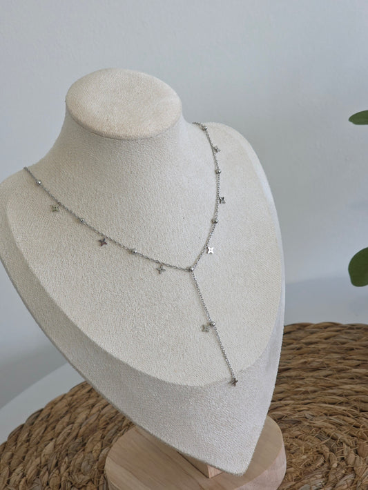 Pendentif Fin Croix Argenté