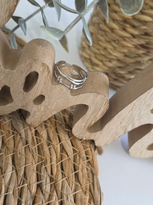 Nos Bagues Fine Argenté