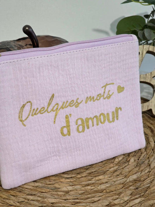 Nos Pochettes "Quelques Mots d'Amour" Lilas