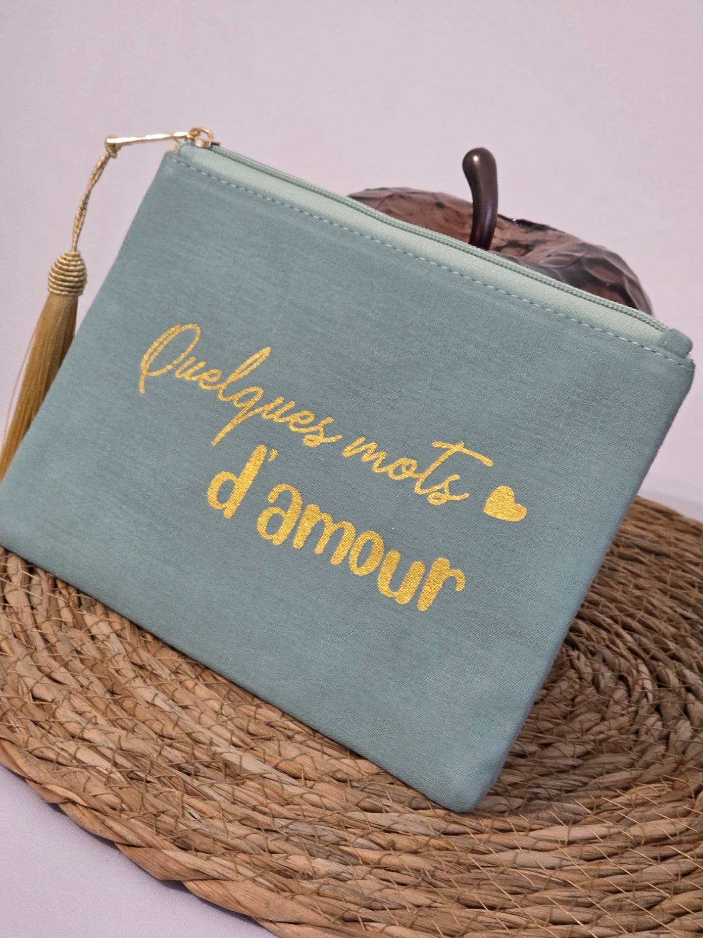 Nos Pochettes "Quelques Mots d'Amour" Vert d'Eau