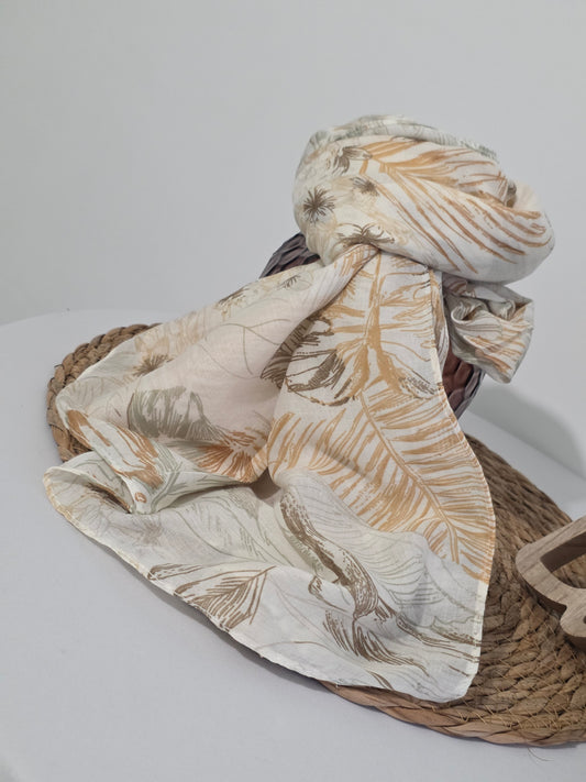Foulard Femme Printanier Beige