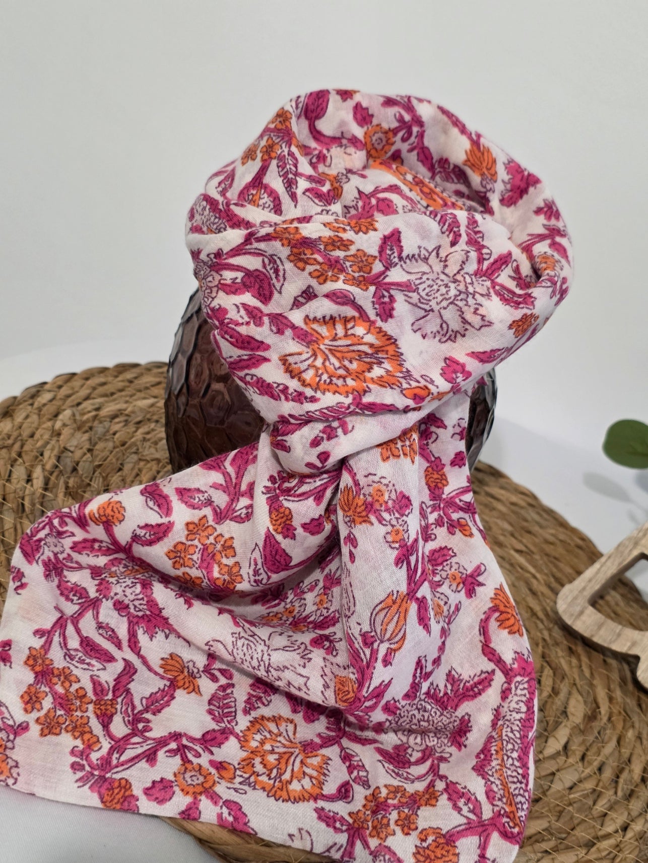 Foulard Femme Printanier Rose