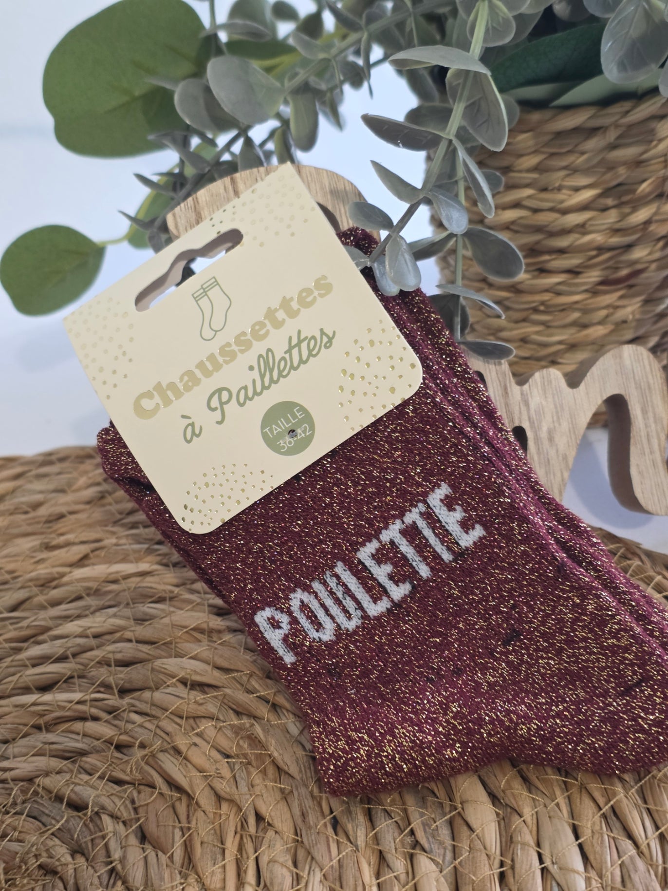 POULETTE - Chaussette à Paillette