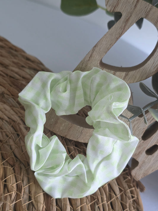 Chouchou Vichy Vert Pastel