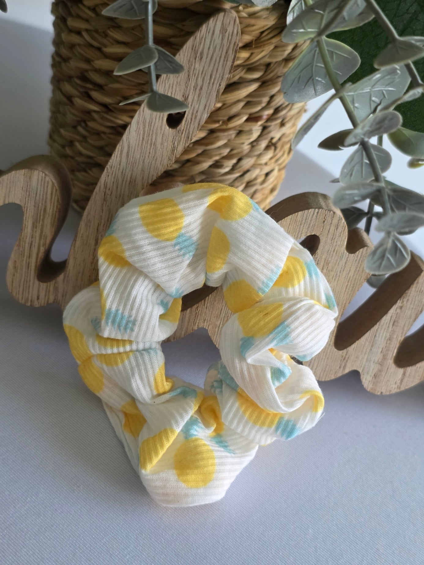 Chouchou Blanc Ananas Jaune