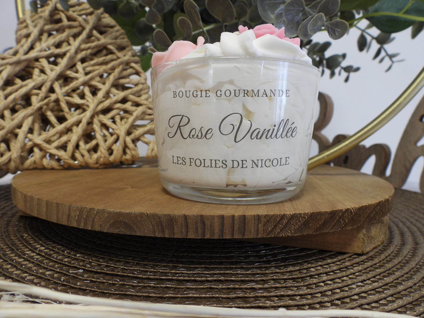 Our Gourmet Candles - Vanilla Rose Scented Candle